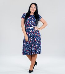 Женское платье 232337 01, тёмно-синее /красное, 232337*01-050 цена и информация | Платья | kaup24.ee