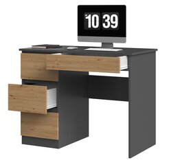 Письменный стол Mijas, левый, серый/коричневый цена и информация | Компьютерные, письменные столы | kaup24.ee