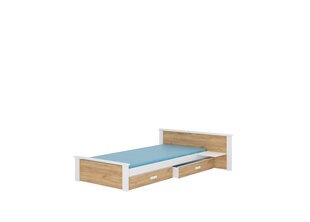 Детская кроватка с полкой Aldex Shelf 190x96x72cm с матрасом цена и информация | Детские кровати | kaup24.ee