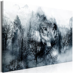 Pilt - Mountain Predator (1 Part) Wide Black and White 120x80 cm hind ja info | Seinapildid | kaup24.ee