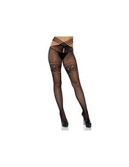 LEG AVENUE WRAP AROUND CROTHLESS TIGHTS ONE SIZE цена и информация | Сексуальное женское белье | kaup24.ee