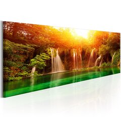 Pilt - Nature: Magnificent Waterfall 135x45 cm hind ja info | Seinapildid | kaup24.ee