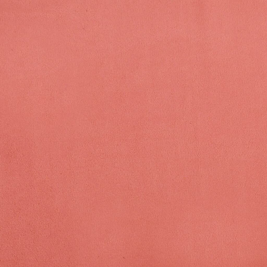 Jalapink vidaXL, roosa, 78 x 56 x 32 cm, samet hind ja info | Kott-toolid, tumbad, järid | kaup24.ee