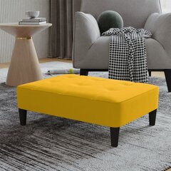 Jalapink vidaXL, kollane, 78 x 56 x 32 cm, samet цена и информация | Кресла-мешки и пуфы | kaup24.ee