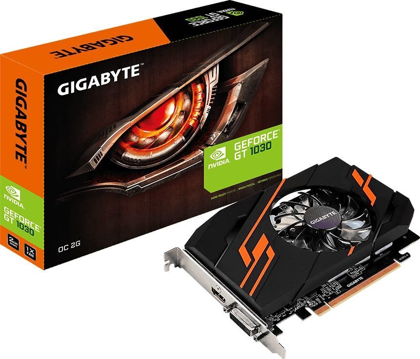 Videokaart Gigabyte GT 1030 OC 2GB GDDR5 (64 bit) цена и информация | Videokaardid (GPU) | kaup24.ee