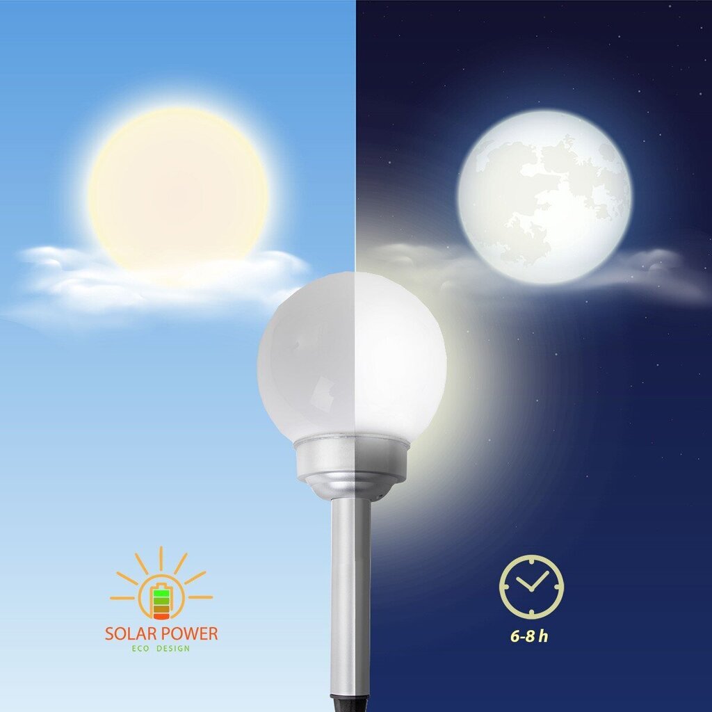 Päikesepalli lamp, 15x44 цена и информация | Aia- ja õuevalgustid | kaup24.ee