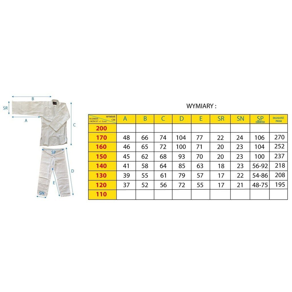 Kimono, 170 cm hind ja info | Poksivarustus | kaup24.ee