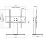 Televiisori kinnitus alusega 400 x mm hind ja info | Teleri seinakinnitused ja hoidjad | kaup24.ee