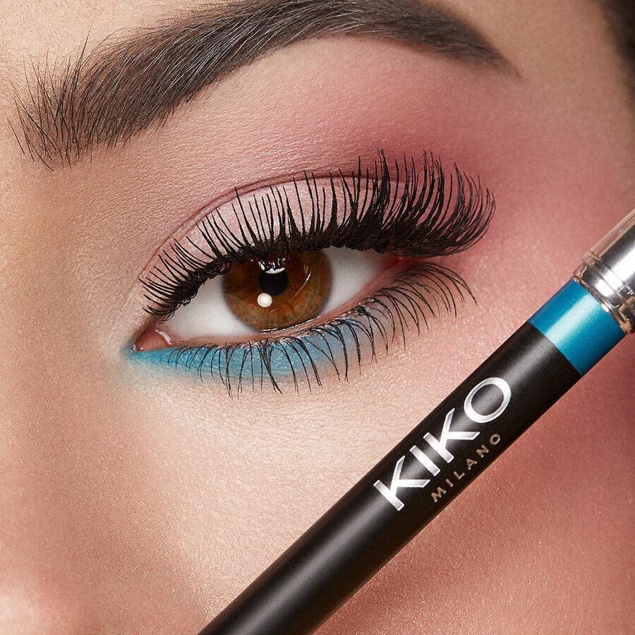 Silmapliiats Kiko Milano Intense Colour Long Lasting Eyeliner, 12 Metallic Turquoise, 1.2 g hind ja info | Ripsmetušid, lauvärvid, silmapliiatsid, seerumid | kaup24.ee