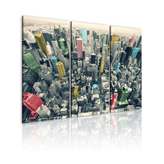 Pilt - New York, black&white&colors 90x60 cm hind ja info | Seinapildid | kaup24.ee