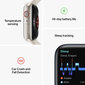 Apple Watch Series 8 GPS + Cellular 45mm Silver Aluminium Case ,White Sport Band - MP4J3EL/A LV-EE hind ja info | Nutikellad (smartwatch) | kaup24.ee