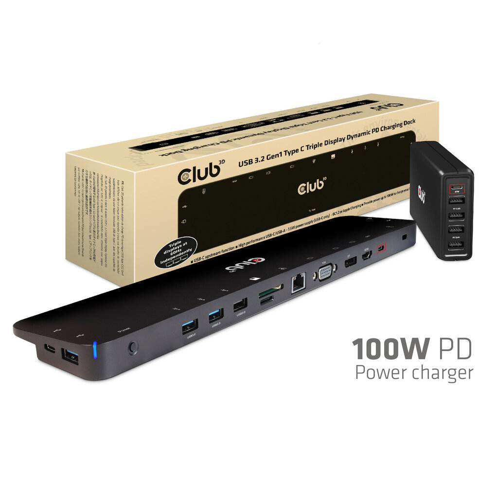 Club 3D CSV-1564W100 hind ja info | USB jagajad, adapterid | kaup24.ee