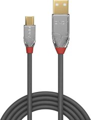 CABLE USB2 A TO MICRO-B 2M/CROMO 36652 LINDY цена и информация | Кабели для телефонов | kaup24.ee