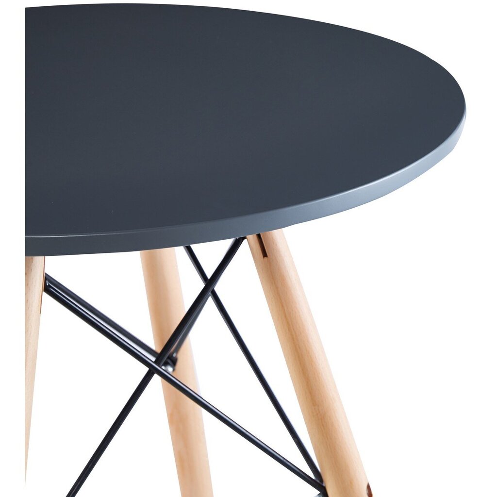 Ümmargune laud Matera, hall, 60x60cm цена и информация | Aialauad | kaup24.ee