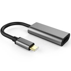 Адаптер Co2 для ноутбука, для компьютера, USB-C - HDMI 4K, для Windows, для Mac OS, для Linux, серый цена и информация | Адаптеры и USB-hub | kaup24.ee