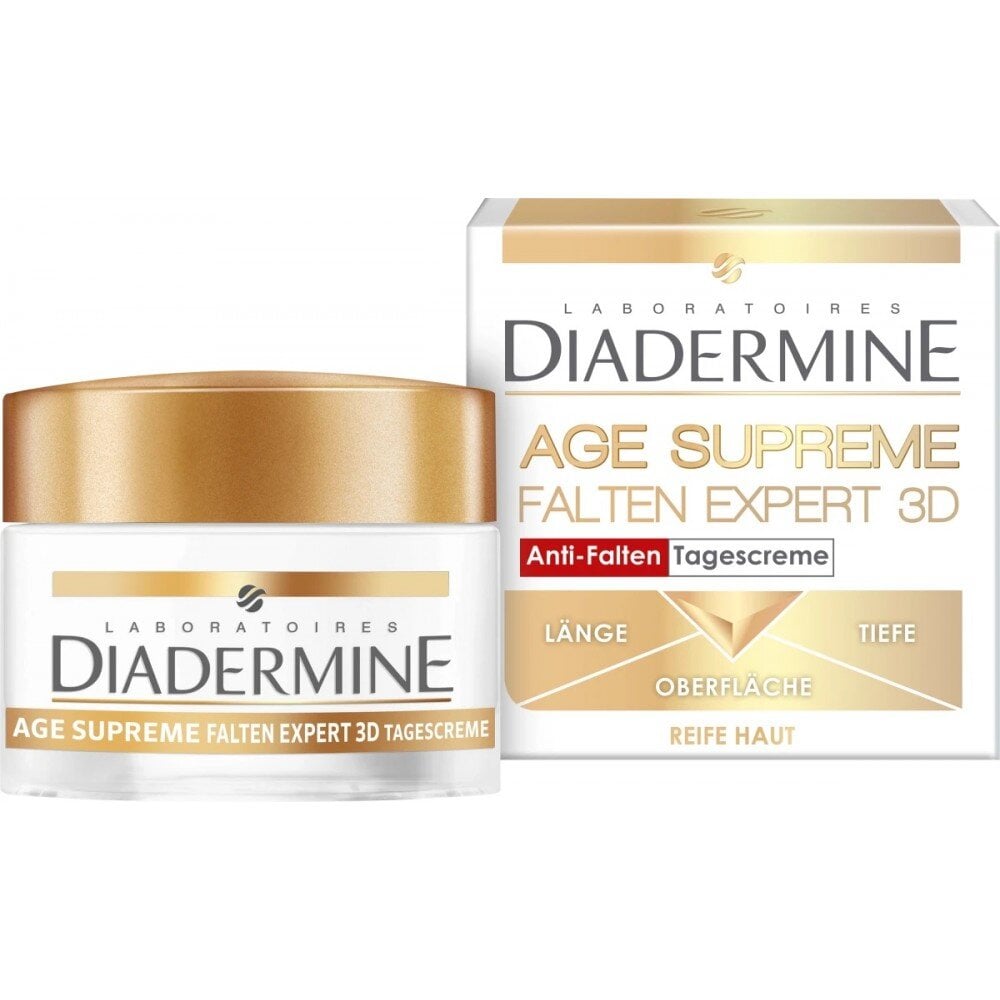 Kortsudevastane öökreem hüaluroonhappega küpsemale nahale Diadermine 3D Wrinkle Expert 50 ml hind ja info | Näokreemid | kaup24.ee