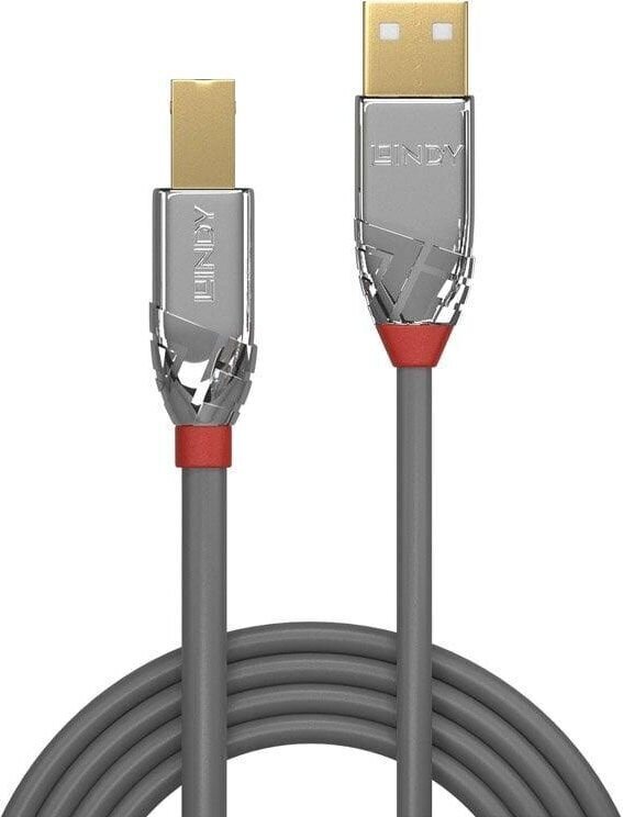 CABLE USB2 A-B 3M/CROMO 36643 LINDY hind ja info | Mobiiltelefonide kaablid | kaup24.ee