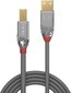 CABLE USB2 A-B 3M/CROMO 36643 LINDY цена и информация | Mobiiltelefonide kaablid | kaup24.ee