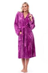Халат с капюшоном для женщин, фиолетовый цена и информация | Женские халаты | kaup24.ee