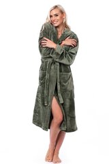 Халат с капюшоном для женщин, зеленый цена и информация | Женские халаты | kaup24.ee