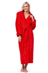 Халат из бамбукового волокна с капюшоном для женщин Elite Bamboo, красный цена и информация | Женские халаты | kaup24.ee