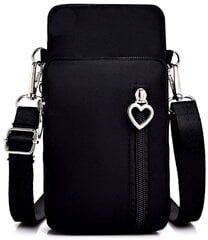 Маленькая женская сумочка T72, черная цена и информация | Женские сумки | kaup24.ee
