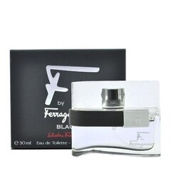 Tualettvesi Salvatore Ferragamo F by Ferragamo Black EDT meestele 30 ml hind ja info | Meeste parfüümid | kaup24.ee