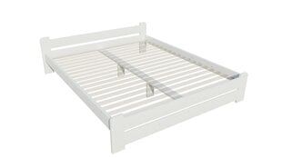 Кровать без решетки PALANGA, 90x200 см, белая цена и информация | Кровати | kaup24.ee