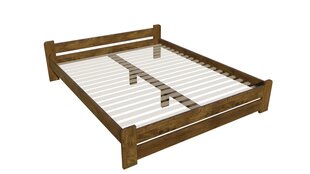 PALANGA voodi ilma liistudeta, 180x200 cm, tamme värvi hind ja info | Voodid | kaup24.ee