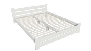 Кровать без решетки KLAIPĖDA, 160x200 см, белая цена и информация | Кровати | kaup24.ee