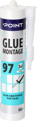 Liim ja täiteaine Glue Montage POINT 97, plaatidele 280 ml hind ja info | Liimid | kaup24.ee