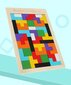 Puidust puzzle "Tetris", B цена и информация | Arendavad mänguasjad | kaup24.ee