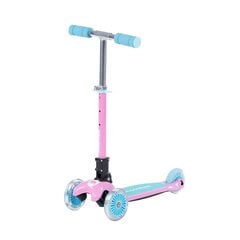 Kolmerattaline LED-skootter - Moovkee, roosa цена и информация | Самокаты | kaup24.ee