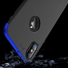 360 Protection Front and Back Case Full Body Cover iPhone XS Max черно-синий цена и информация | Чехлы для телефонов | kaup24.ee
