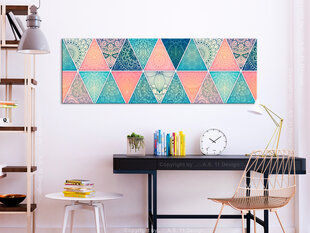 Pilt - Oriental Triangles (1 Part) Narrow 150x50 cm hind ja info | Seinapildid | kaup24.ee