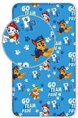 Детская простыня с резинкой Paw Patrol, 90x200 см цена и информация | Простыни | kaup24.ee