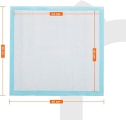 Одноразовая подстилка Feandrea 60 x 60 см 100 шт, PTD60B цена и информация | Средства по уходу за животными | kaup24.ee