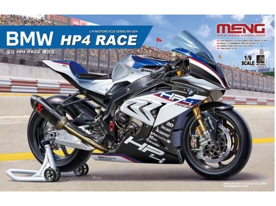 Meng Model - BMW HP4 Race, 1/9, MT-004 hind ja info | Klotsid ja konstruktorid | kaup24.ee