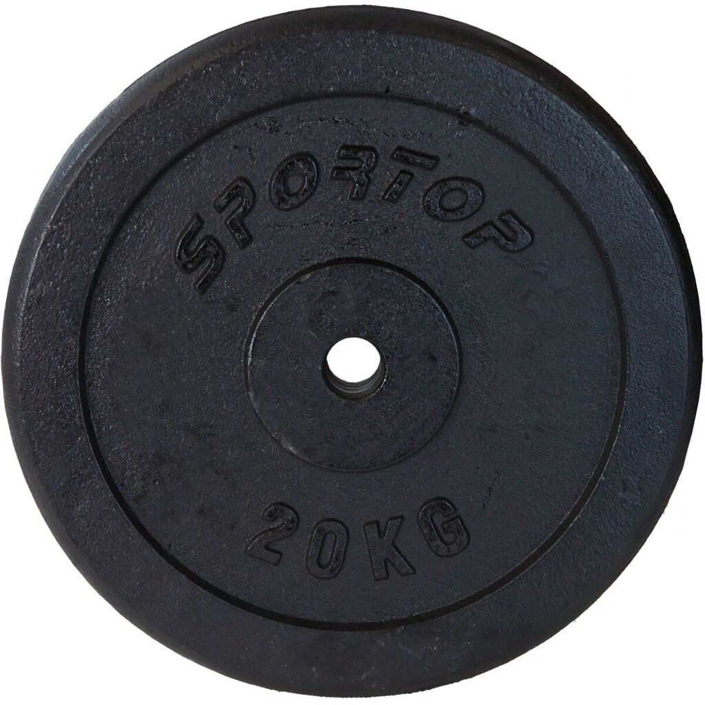 Valuraua kaal Sportop, 20kg, must цена и информация | Hantlid, kangid, raskused | kaup24.ee