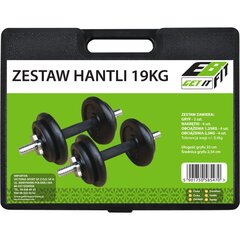 Kaalud koos kohvriga - Eb Fit, 19 kg, 2x9,5 kg цена и информация | Гантели, гири, штанги | kaup24.ee