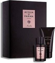 Набор Acqua Di Parma Colonia Amber для мужчин: одеколон EDC, 100 мл + шампунь/гель для душа, 75 мл цена и информация | Мужские духи | kaup24.ee