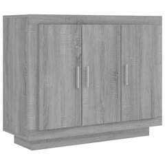 vidaXL puhvetkapp, hall Sonoma tamm, 92 x 35 x 75 cm, tehispuit hind ja info | Elutoa väikesed kapid | kaup24.ee