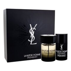 Yves Saint Laurent La Nuit de L'Homme EDT kinkekomplekt meestele 100 ml цена и информация | Мужские духи | kaup24.ee