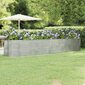 vidaXL aia taimekast, pulbervärvitud teras, 396x100x68 cm, hõbedane hind ja info | Dekoratiivsed lillepotid | kaup24.ee