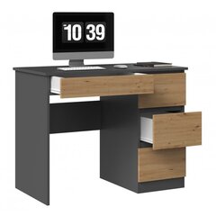 Письменный стол для ноутбука Mijas, антрацит/дуб цена и информация | Компьютерные, письменные столы | kaup24.ee