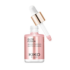näo esiletõstja Kiko Milano Glow Fusion Highlighting Drops, 10ml, 01 Platinum Rose hind ja info | Päikesepuudrid, põsepunad | kaup24.ee