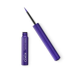 vedel silmapliiats Kiko Milano Super Colour Waterproof Eyeliner, 05 Violet hind ja info | Ripsmetušid, lauvärvid, silmapliiatsid, seerumid | kaup24.ee