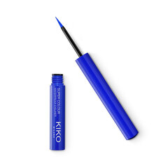 vedel silmapliiats Kiko Milano Super Colour Waterproof Eyeliner, 06 Blue цена и информация | Тушь, средства для роста ресниц, тени для век, карандаши для глаз | kaup24.ee