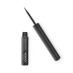 Жидкая водостойкая подводка для глаз Kiko Milano Super Colour Waterproof Eyeliner, 10 Pearly Charcoal цена и информация | Тушь, средства для роста ресниц, тени для век, карандаши для глаз | kaup24.ee