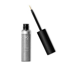 Säradega silmapliiats Kiko Milano Glitter Eyeliner, 02 Silver цена и информация | Тушь, средства для роста ресниц, тени для век, карандаши для глаз | kaup24.ee